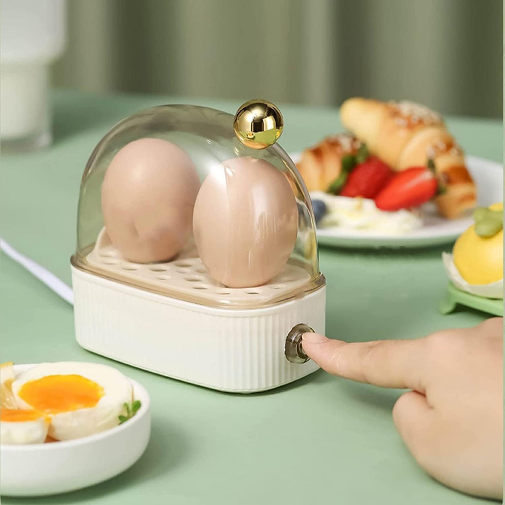 Electric Egg Cooker Compact 2 Egg Capacity Three Heat Settings