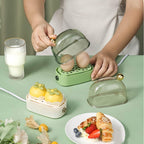 Electric Egg Cooker Compact 2 Egg Capacity Three Heat Settings