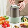 Electric Grain Mill Double Layer Grinder for Coffee Beans and Spices