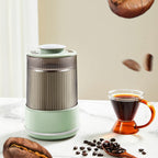 Electric Grain Mill Double Layer Grinder for Coffee Beans and Spices
