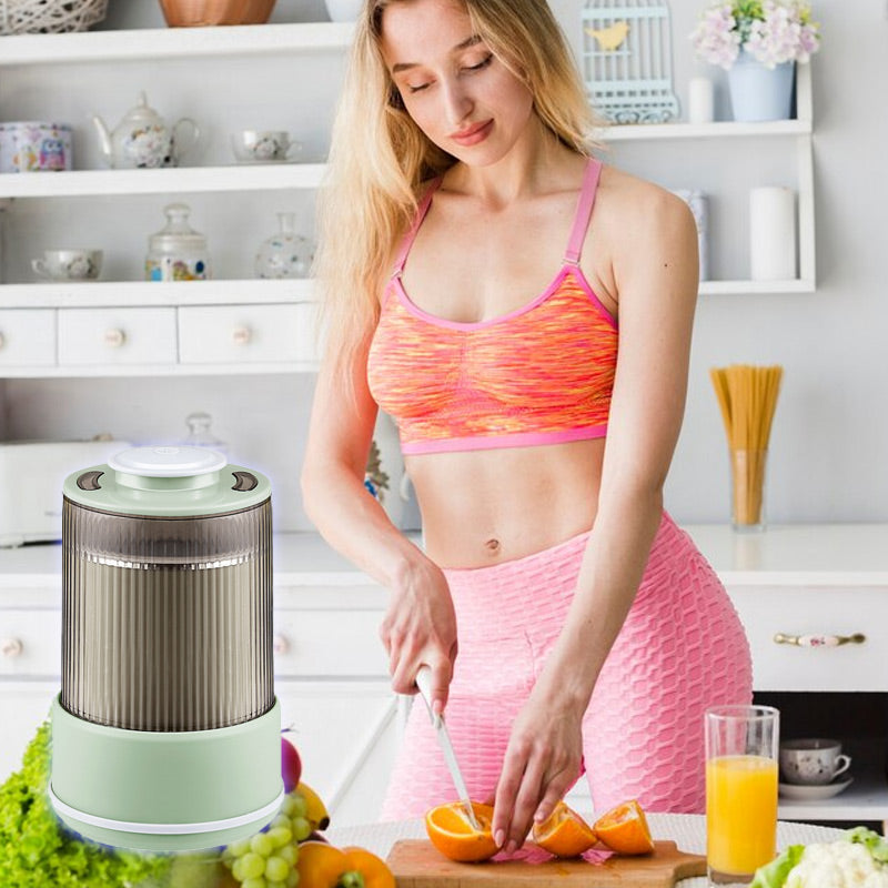 Electric Grain Mill Double Layer Grinder for Coffee Beans and Spices