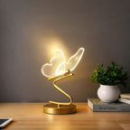 Elegant Butterfly Table Lamp – Rechargeable Cordless Design with Adjustable Lighting for Bedroom or Nightstand
