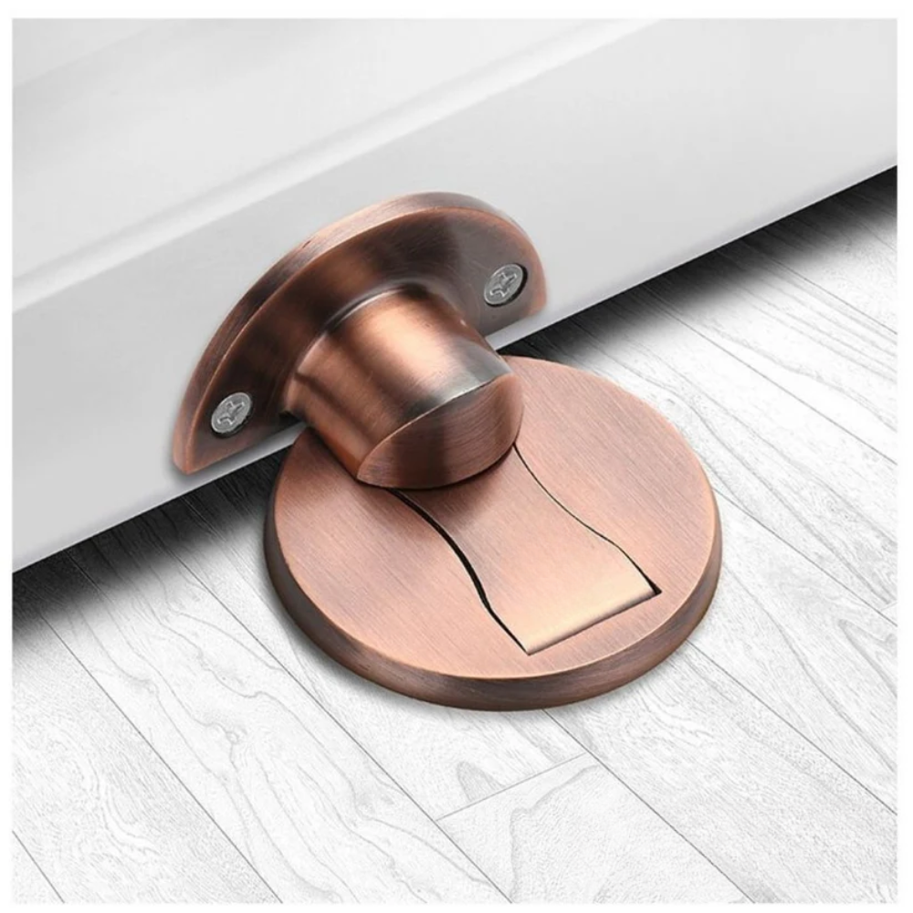 Elegant Stainless Steel Magnetic Door Stop with Strong Hold – 6 Color Options for Home and Office