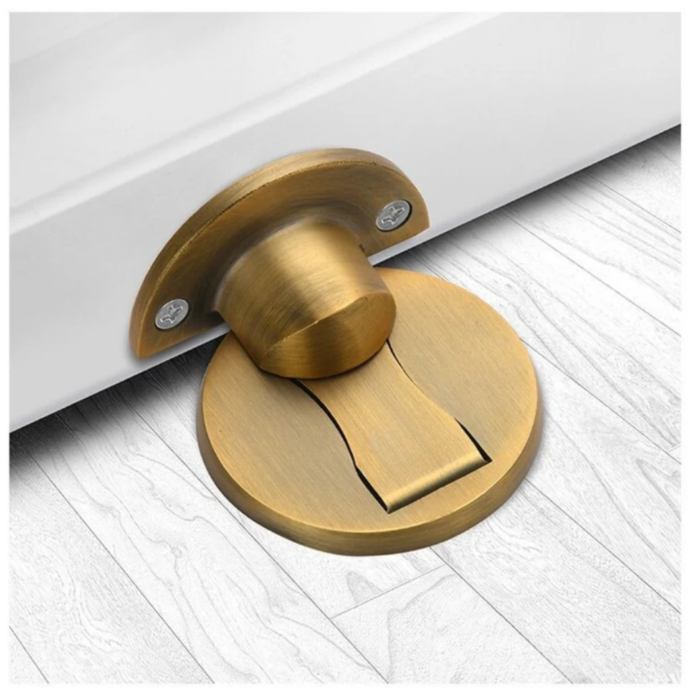 Elegant Stainless Steel Magnetic Door Stop with Strong Hold – 6 Color Options for Home and Office
