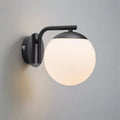 Globe Wall Light, Glass Shade, E14 Bulb, Hardwired Installation