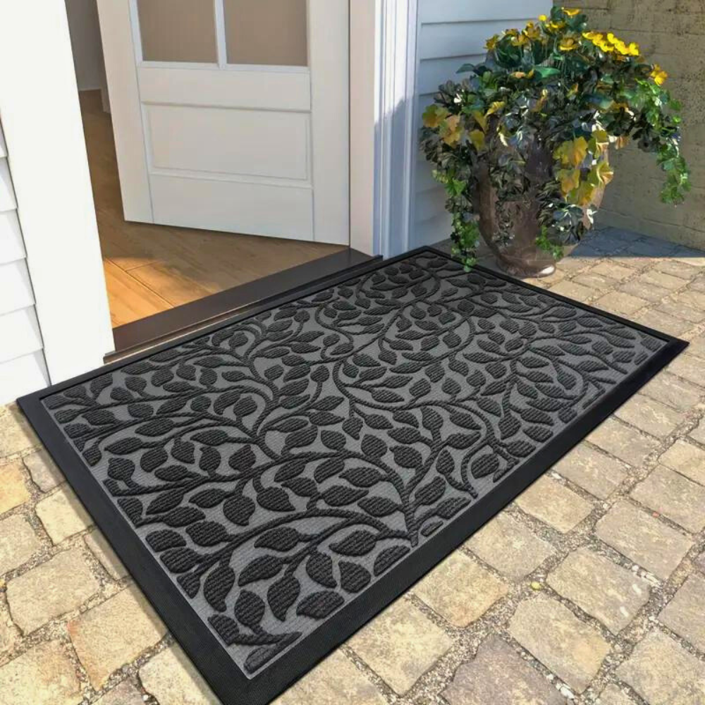 EleganzHain: Decorative Doormat – Durable, Washable & Elegant Branch Design for Patio & Garage