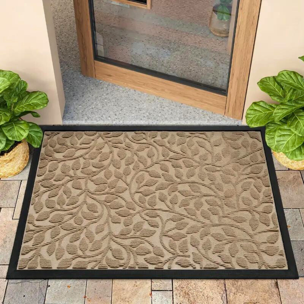 EleganzHain: Decorative Doormat – Durable, Washable & Elegant Branch Design for Patio & Garage