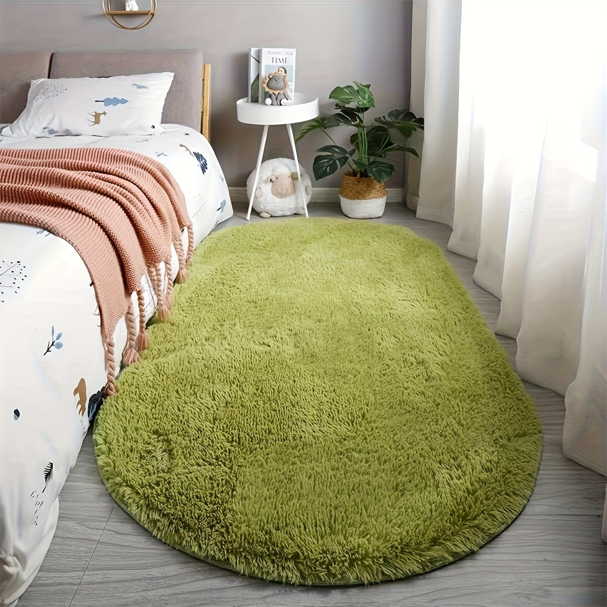 EleganzHaus: Modern Large Rectangular Soft Easy-Care Carpet – Decorative for Living and Sleeping Areas