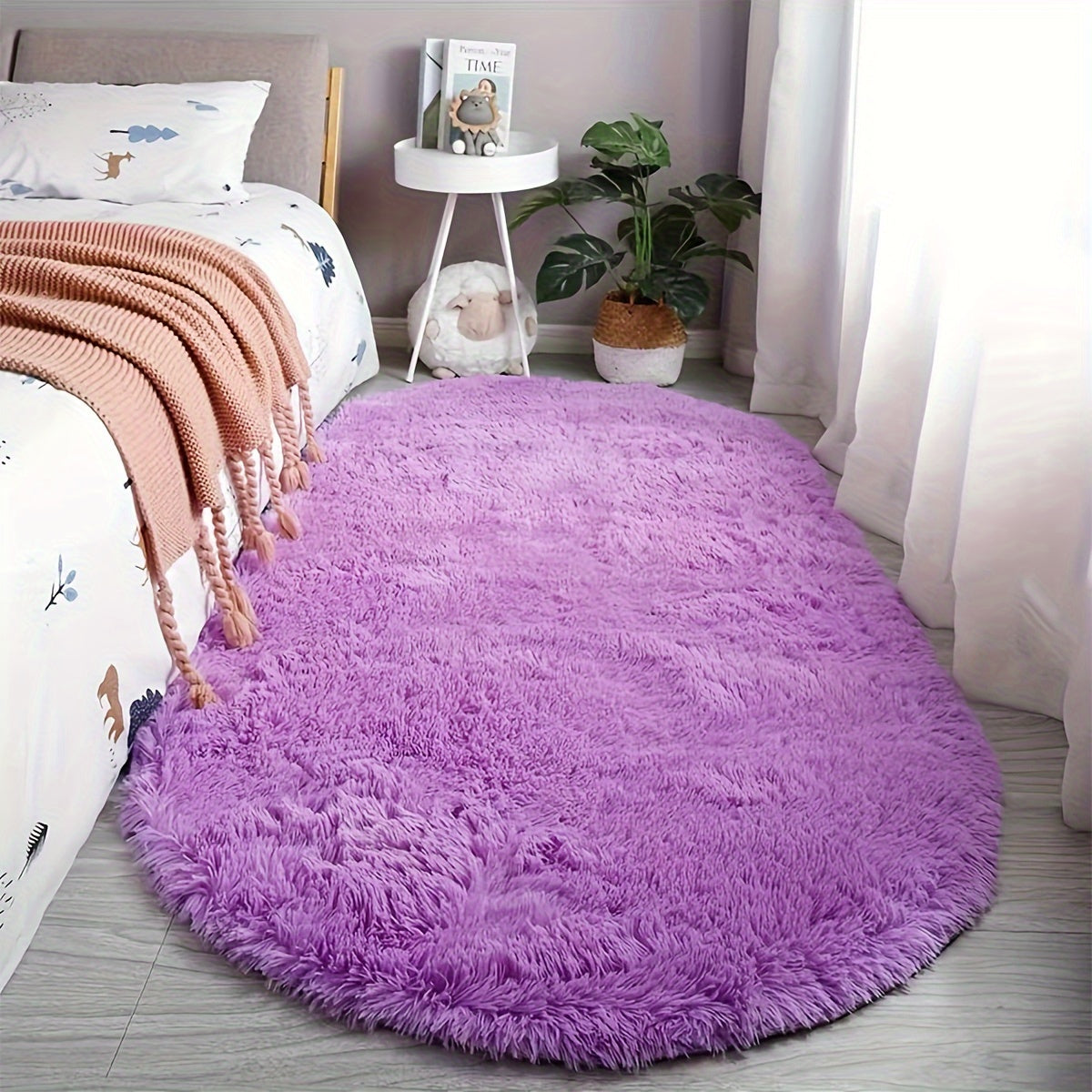 EleganzHaus: Modern Large Rectangular Soft Easy-Care Carpet – Decorative for Living and Sleeping Areas