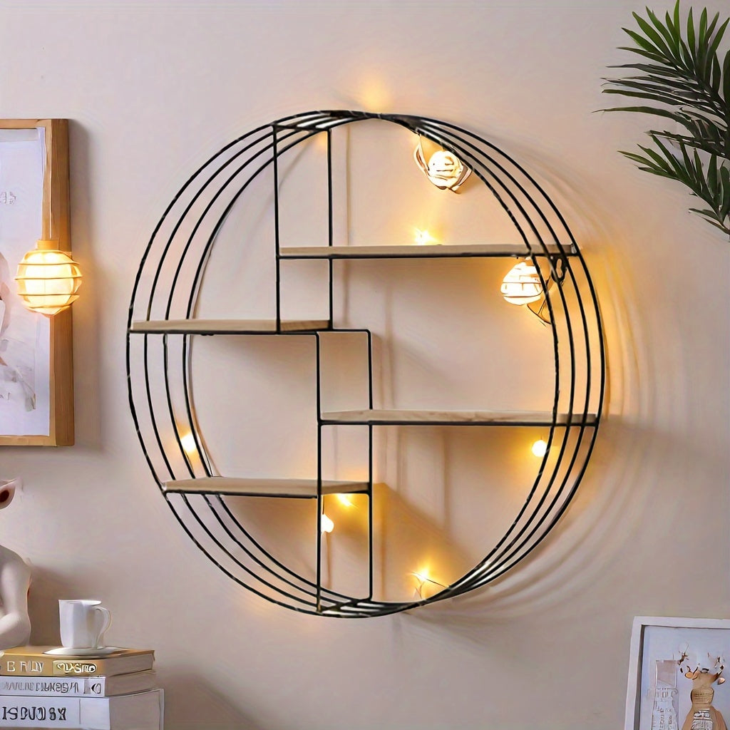 EleganzRund: Decorative Wall Shelf – Stable, Low-Maintenance & Hanging in Vintage Look for Living Spaces & Bathrooms