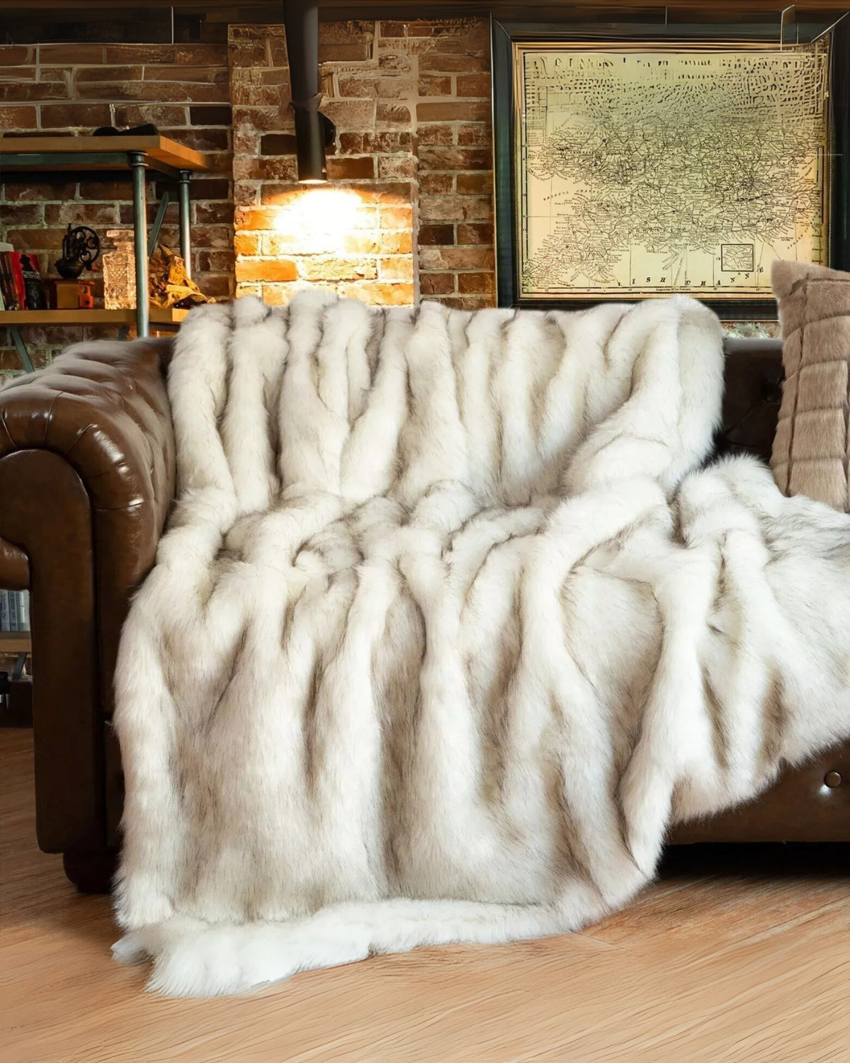 ÉliséFlaire: Plush Faux Fur Blanket with Extra Soft Surface & Warm Comfort – for Sofa & Bedroom