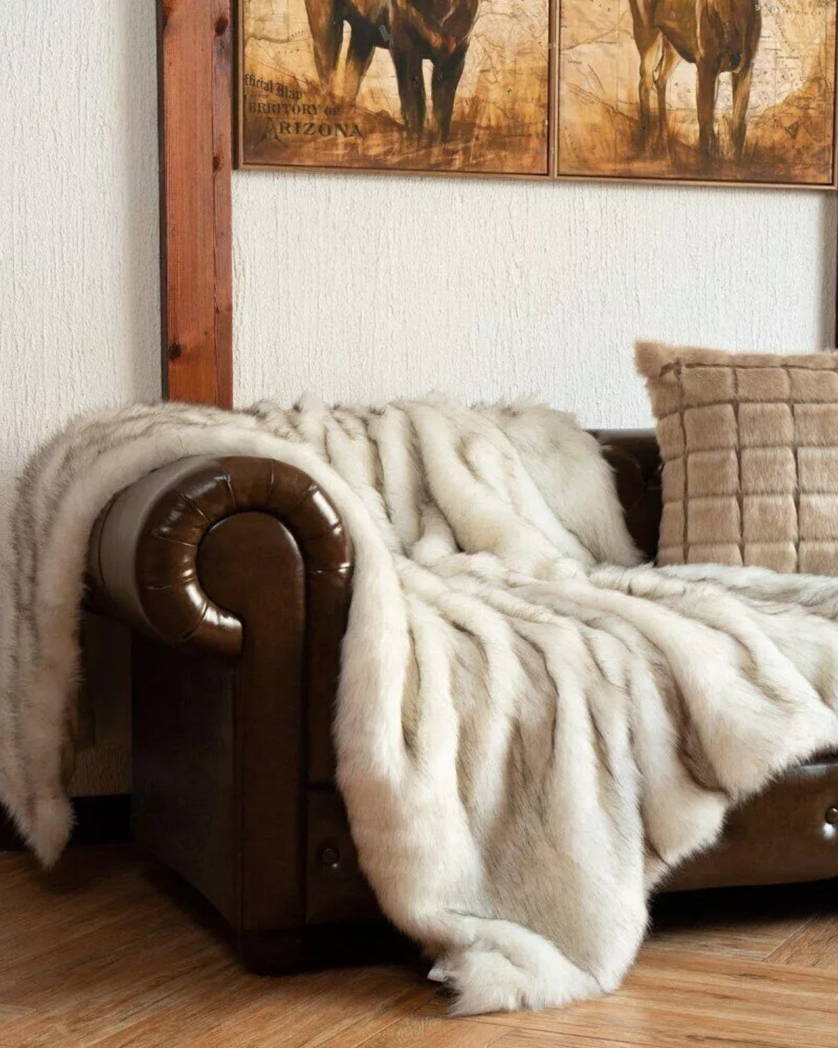 ÉliséFlaire: Plush Faux Fur Blanket with Extra Soft Surface & Warm Comfort – for Sofa & Bedroom