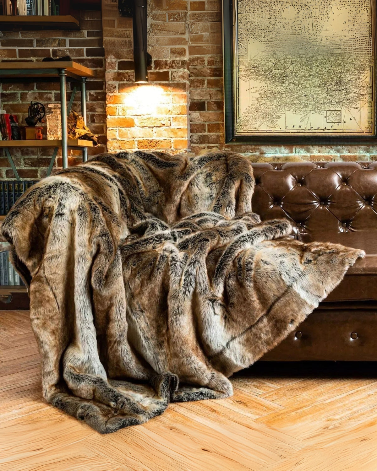ÉliséFlaire: Plush Faux Fur Blanket with Extra Soft Surface & Warm Comfort – for Sofa & Bedroom