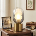 Wavy Tinted Glass Table Lamp