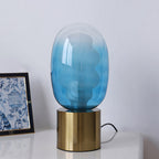 Wavy Tinted Glass Table Lamp