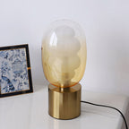Wavy Tinted Glass Table Lamp