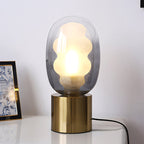 Wavy Tinted Glass Table Lamp