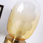 Wavy Tinted Glass Table Lamp