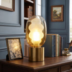 Wavy Tinted Glass Table Lamp