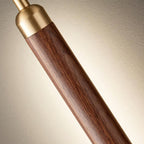 Slim Walnut & Acrylic Cylinder Pendant Light