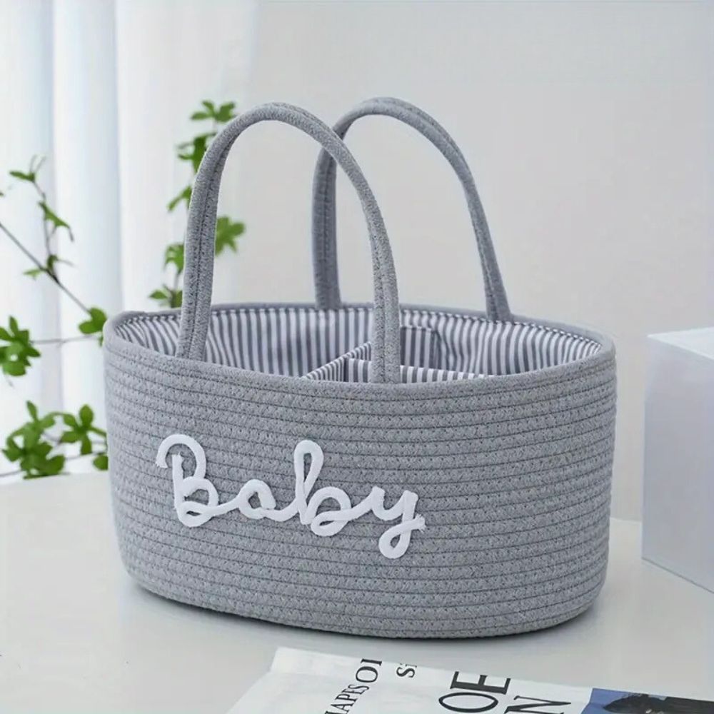 ParentStyle: Storage Organizer in Cotton Design – Decorative, Durable & Practical for Baby Supplies & Accessories