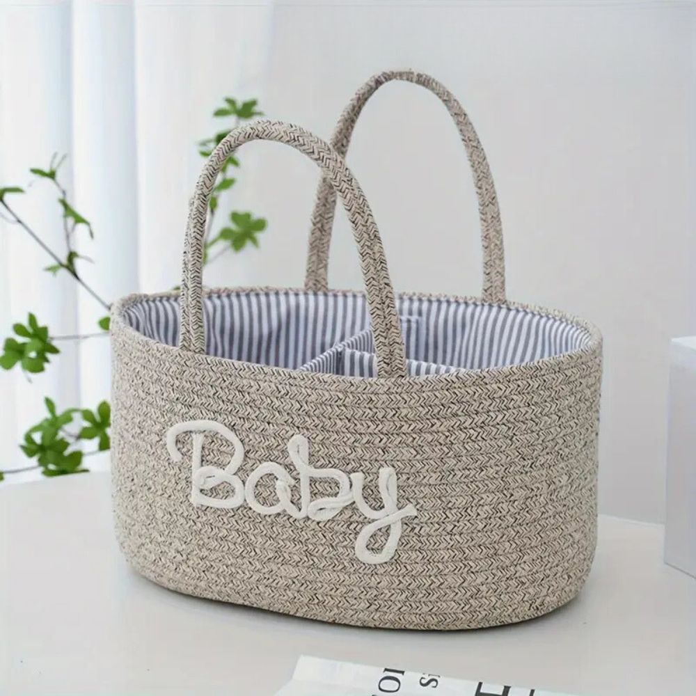ParentStyle: Storage Organizer in Cotton Design – Decorative, Durable & Practical for Baby Supplies & Accessories