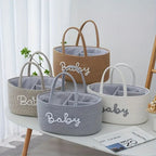 ParentStyle: Storage Organizer in Cotton Design – Decorative, Durable & Practical for Baby Supplies & Accessories