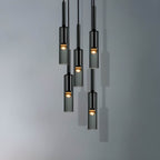 Elysséa: Pendant Light Made of Glass & Iron with Nordic Elegance & E27 Socket – for Living Rooms & Café Areas