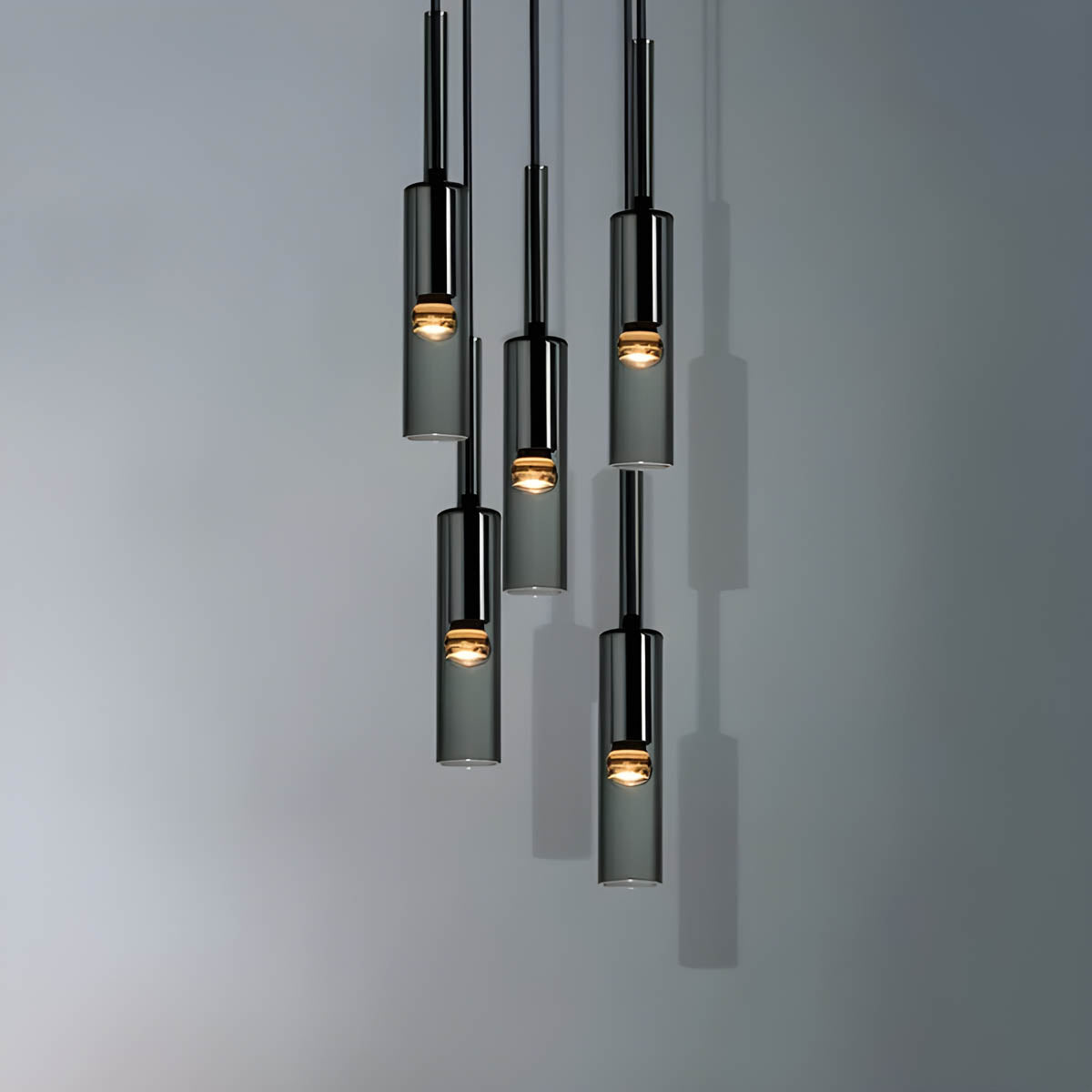 Elysséa: Pendant Light Made of Glass & Iron with Nordic Elegance & E27 Socket – for Living Rooms & Café Areas