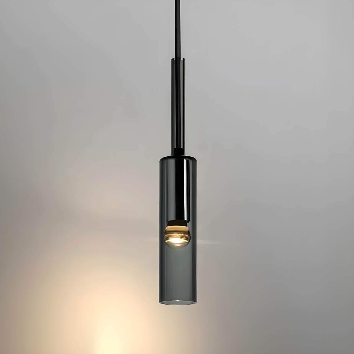 Elysséa: Pendant Light Made of Glass & Iron with Nordic Elegance & E27 Socket – for Living Rooms & Café Areas