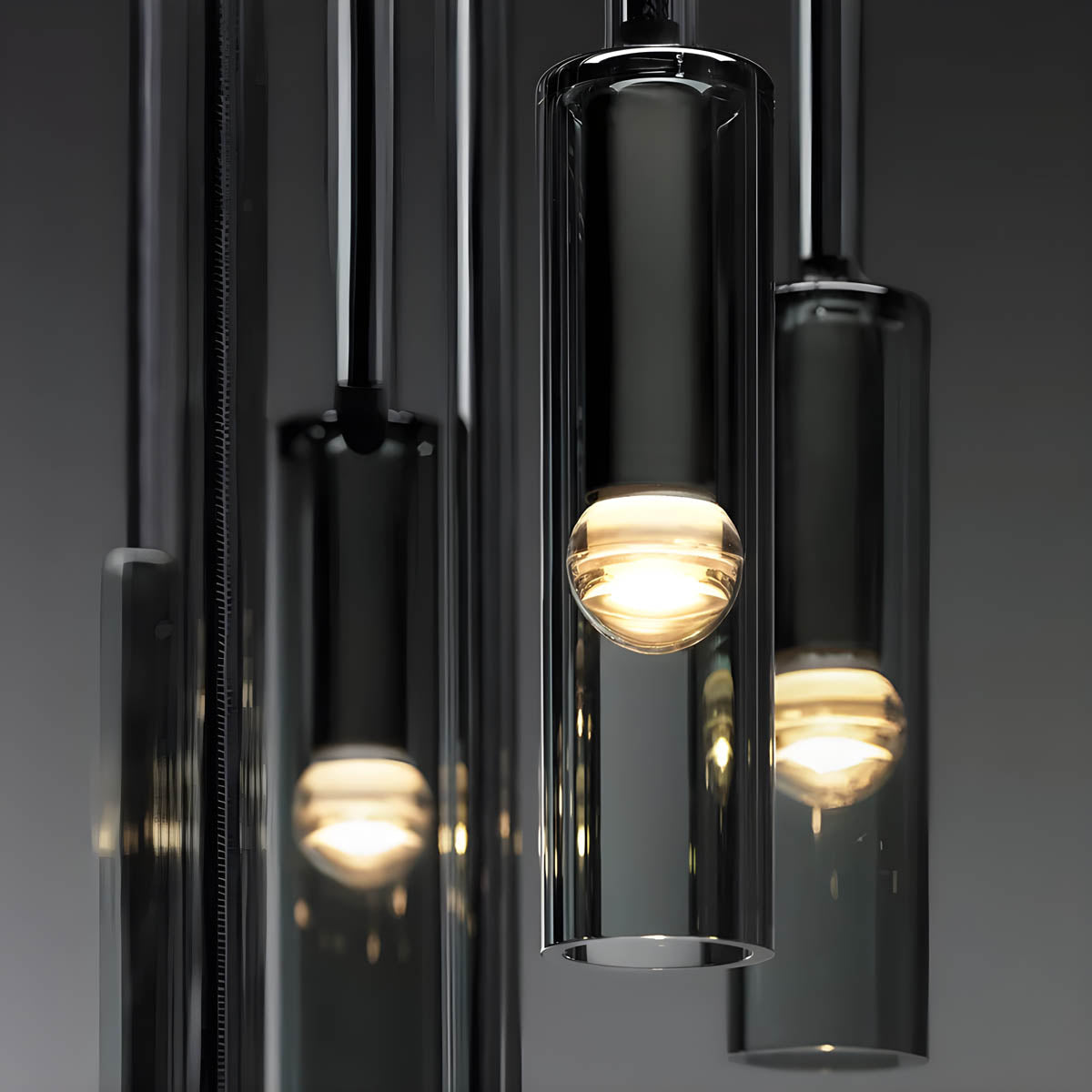 Elysséa: Pendant Light Made of Glass & Iron with Nordic Elegance & E27 Socket – for Living Rooms & Café Areas