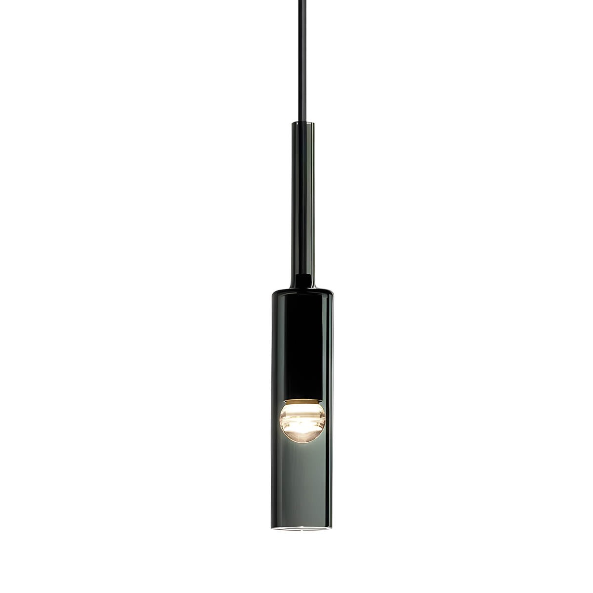 Elysséa: Pendant Light Made of Glass & Iron with Nordic Elegance & E27 Socket – for Living Rooms & Café Areas