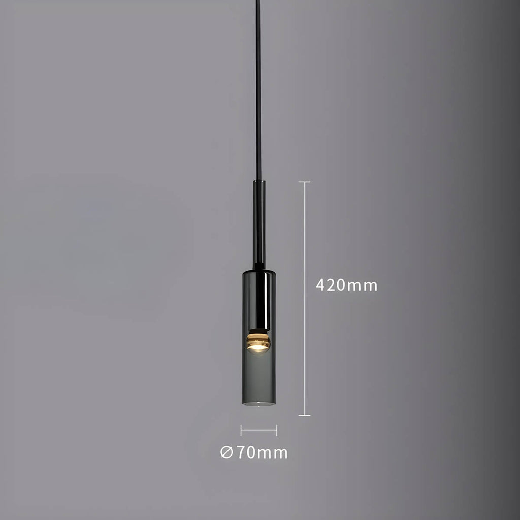 Elysséa: Pendant Light Made of Glass & Iron with Nordic Elegance & E27 Socket – for Living Rooms & Café Areas