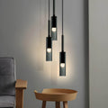 Elysséa: Pendant Light Made of Glass & Iron with Nordic Elegance & E27 Socket – for Living Rooms & Café Areas