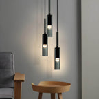 Elysséa: Pendant Light Made of Glass & Iron with Nordic Elegance & E27 Socket – for Living Rooms & Café Areas
