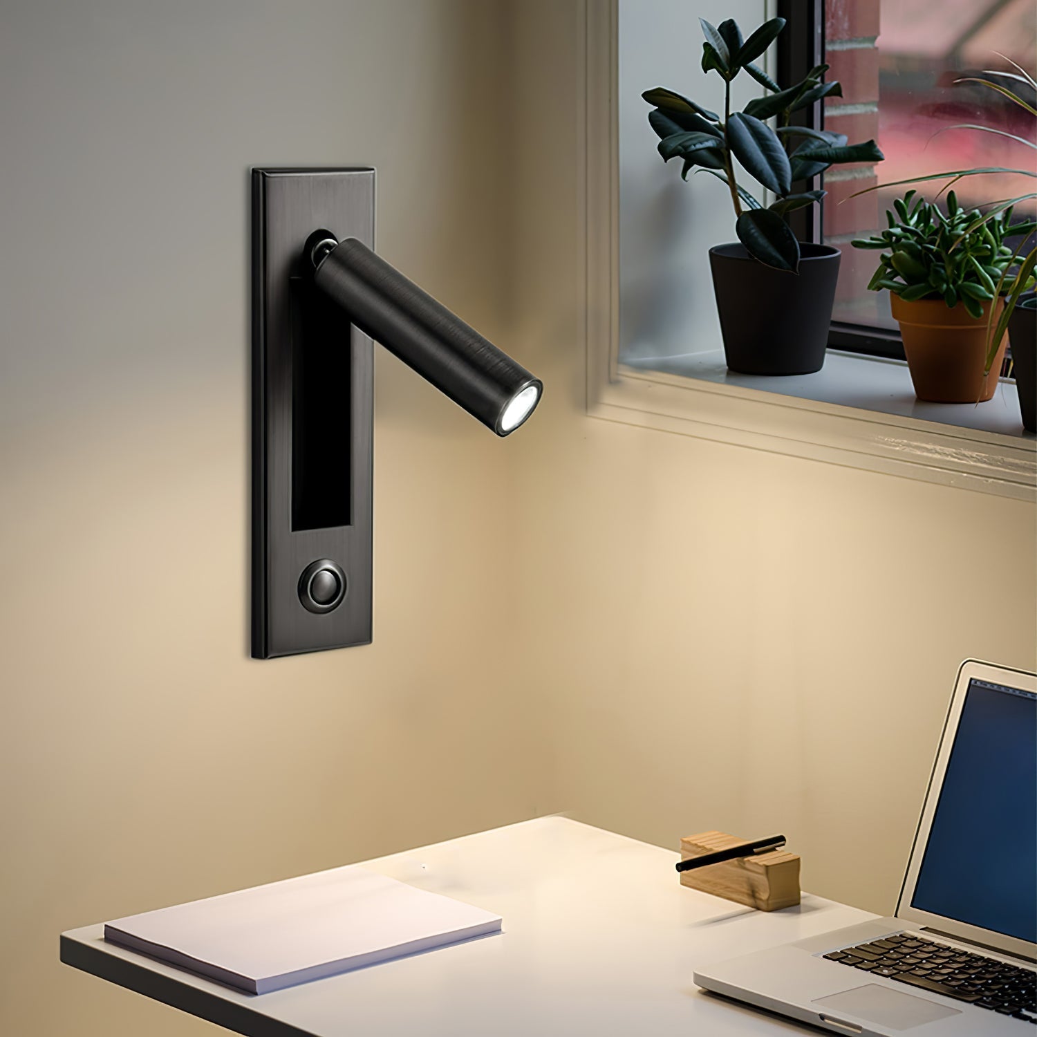 Modern Minimalist Embedded Aluminum LED Wall Sconce 1-Light
