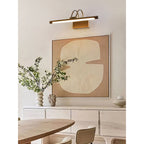 Dual-Arch LED Picture Wall Sconce — Brass