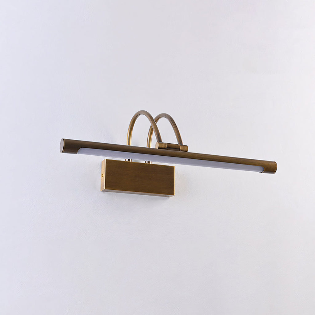 Dual-Arch LED Picture Wall Sconce — Brass