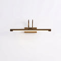 Dual-Arch LED Picture Wall Sconce — Brass
