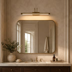 Dual-Arch LED Picture Wall Sconce — Brass