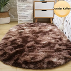 RelaxNest: Oval Colorful Plush Carpet – Durable & Easy to Care for Living Areas