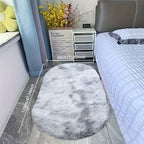 RelaxNest: Oval Colorful Plush Carpet – Durable & Easy to Care for Living Areas