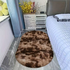 RelaxNest: Oval Colorful Plush Carpet – Durable & Easy to Care for Living Areas