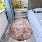 RelaxNest: Oval Colorful Plush Carpet – Durable & Easy to Care for Living Areas