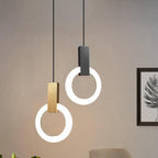 NordCirca: Minimalist LED Pendant Lamp with Acrylic Ring – for Modern Living & Entrance Areas