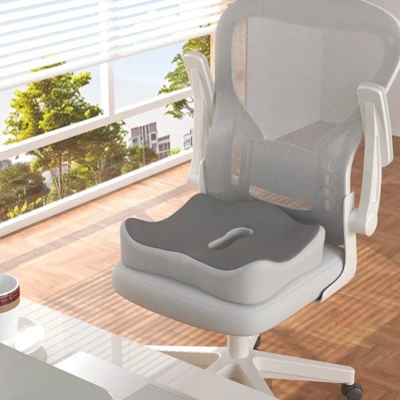 Memory Foam Seat Cushion Contoured Non Slip Washable Cover
