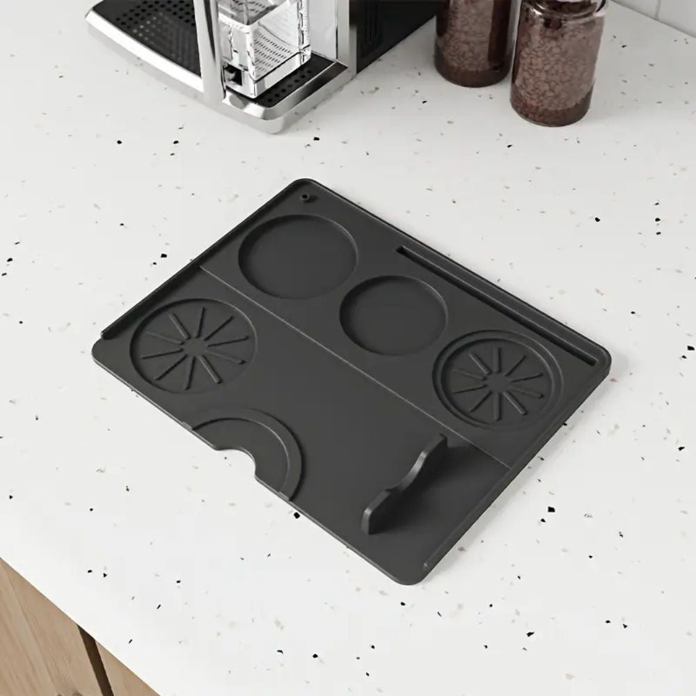 Espresso Tamping Mat Silicone Non Slip Multi Slot Design