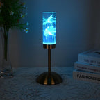Table Lamp Rechargeable Iron Acrylic Floral Design Dimmable LED
