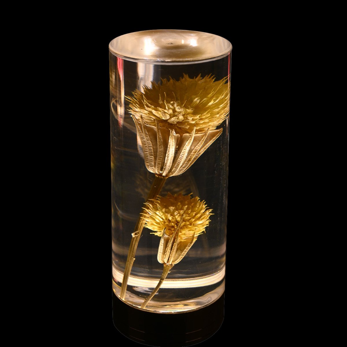 Table Lamp Rechargeable Iron Acrylic Floral Design Dimmable LED
