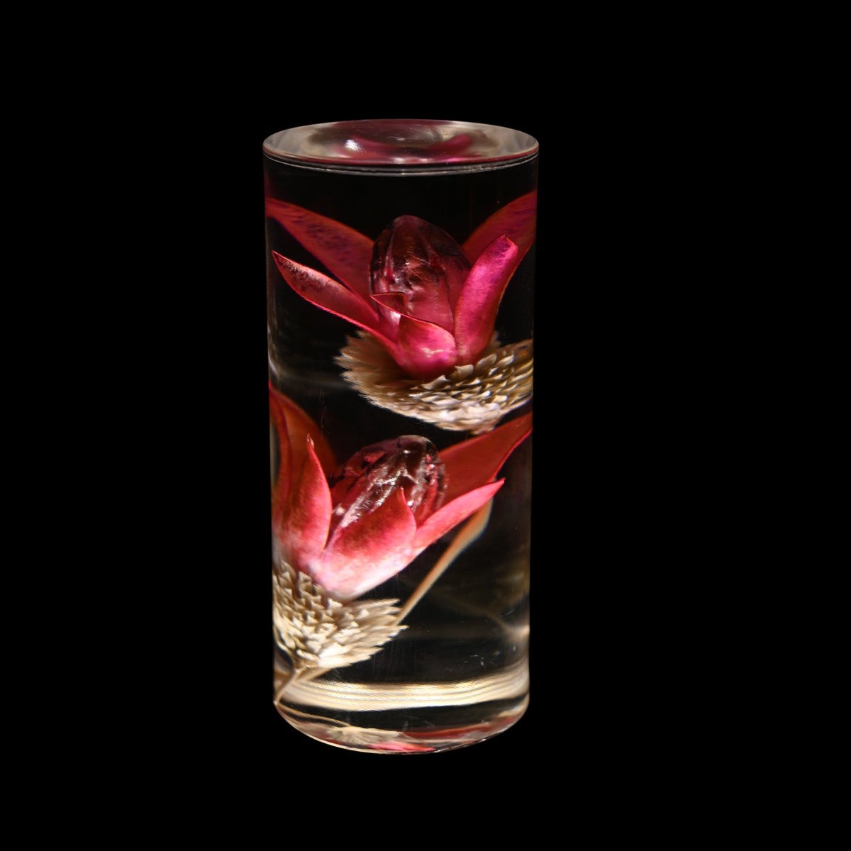 Table Lamp Rechargeable Iron Acrylic Floral Design Dimmable LED